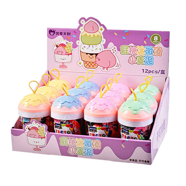 Тесто д/лепки ICE CREAM 8цв. формочки 2шт