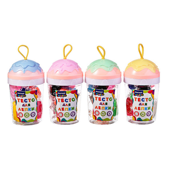 Тесто д/лепки ICE CREAM 8цв. формочки 2шт