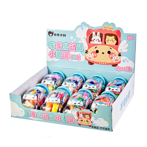 Тесто д/лепки МАШИНКА 12цв. формочки в компл.