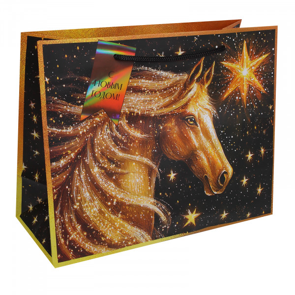 Бумажный пакет д/сувенир.прод.33см 140г/м2/33*26*14 см