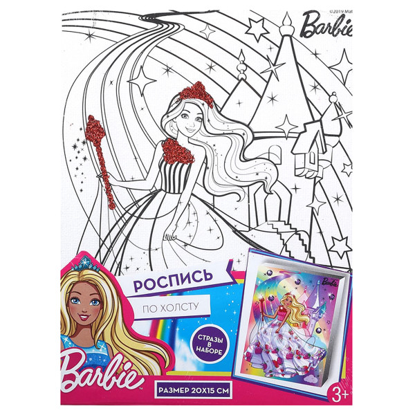 Картина на холсте 15*20 MULTI ART Barbie холст на подрамнике 26730-BD/270347