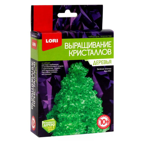 Выращивание кристаллов Деревья "Зеленая елочка"