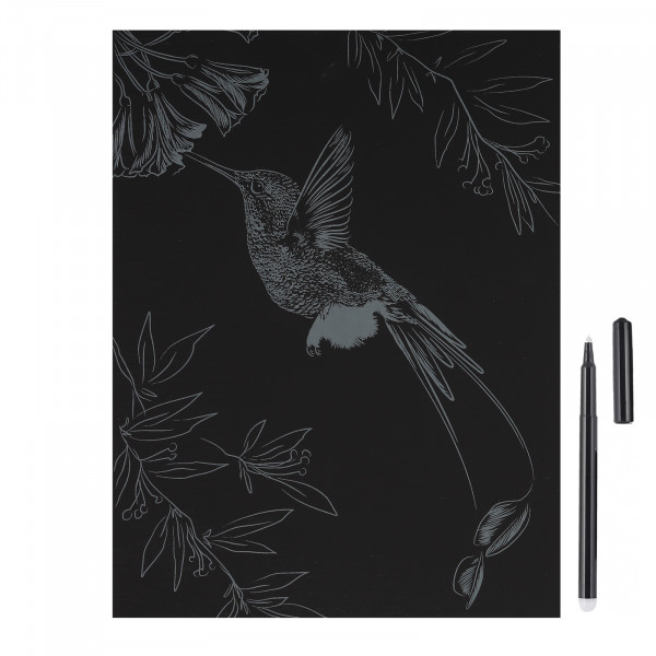 Гравюра большая "Колибри"