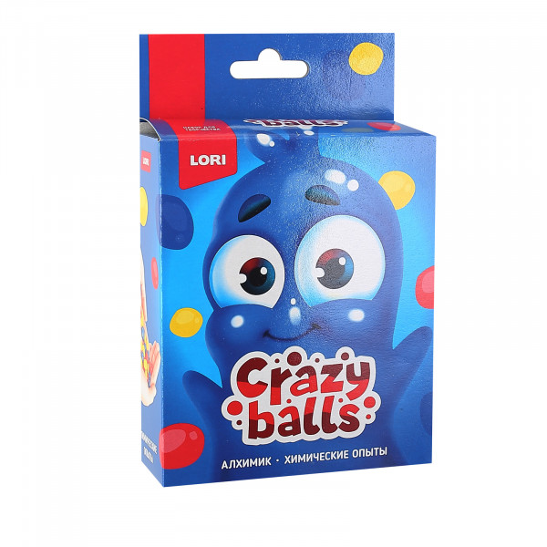 Опыты химические Grazy Balls Желтый, синий и красный.