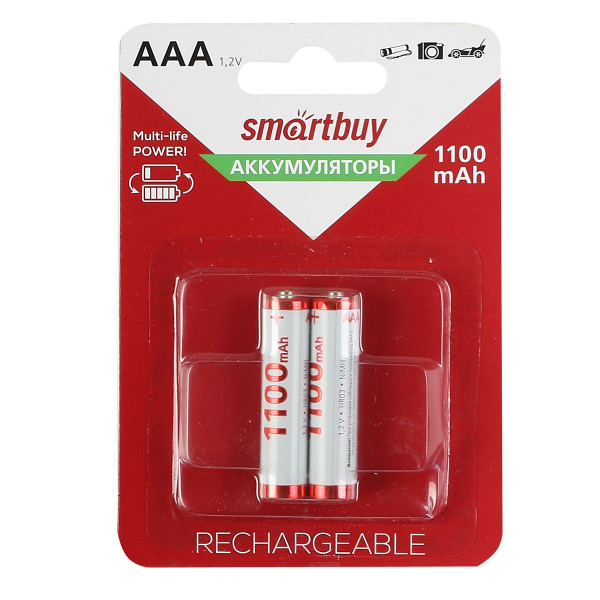 Аккумулятор SmartBuy SBBR-3A02BL1100 R03 (AАA) 1100 mAh