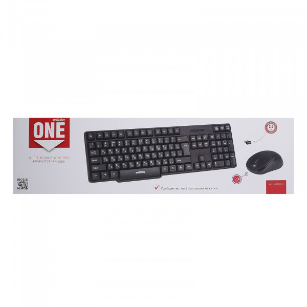 Набор беспроводной SMARTBUY SBC-236374AG-K One клавиатура+мышь черная