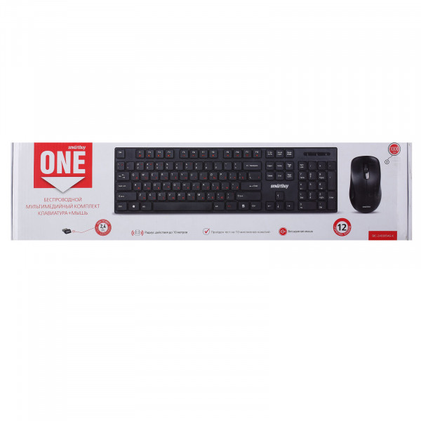 Набор беспроводной SMARTBUY SBC-240385AG-K One клавиатура+мышь черная