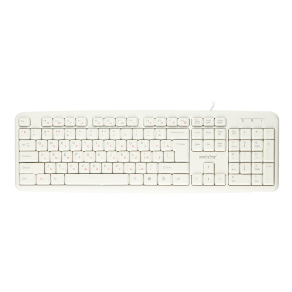Клавиатура проводная Smartbuy ONE 210 белая SBK-210U-W