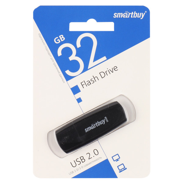 Флэш-диск 32Gb SmartBuy Scout Black SB032GB2SCK черный 094093