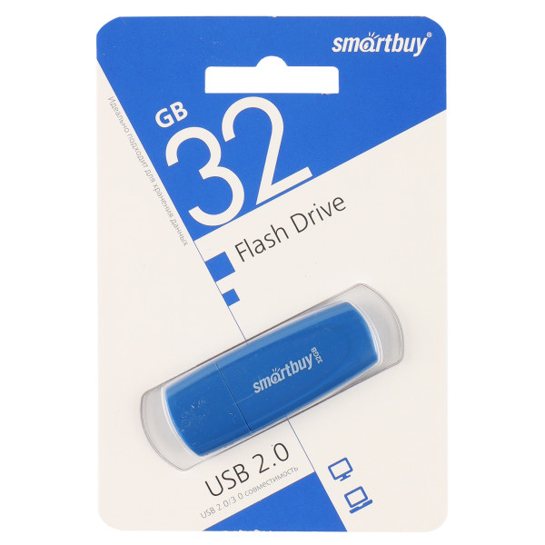 Флэш-диск 32Gb SmartBuy Scout Blue SB032GB2SCB 094109