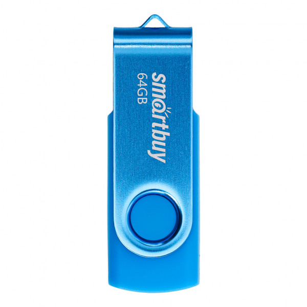 Флэш-диск 64Gb SmartBuy Twist Blue SB064GB2TWB голубой 094352
