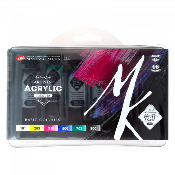 Набор акрил Basic colours 6 пред "Мастер-класс"