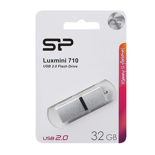 Флеш-память USB 32 Gb Silicon Power Luxmini 710 silver