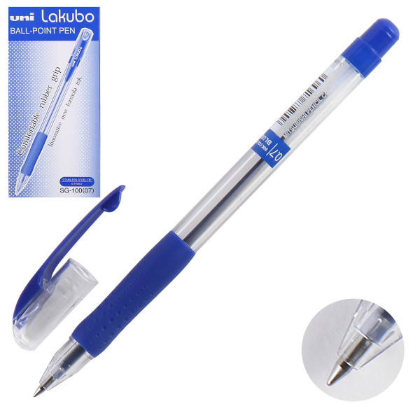 Ручка шарик "Uni-Ball Lakubo" 0.7мм синяя  арт. SG-100(07)