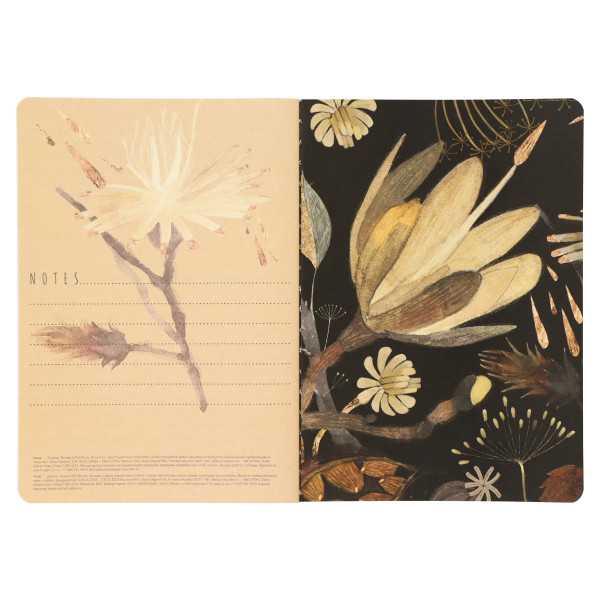 Тетрадь 40л лин. BV Flora. НОЧНЫЕ ЦВЕТЫ