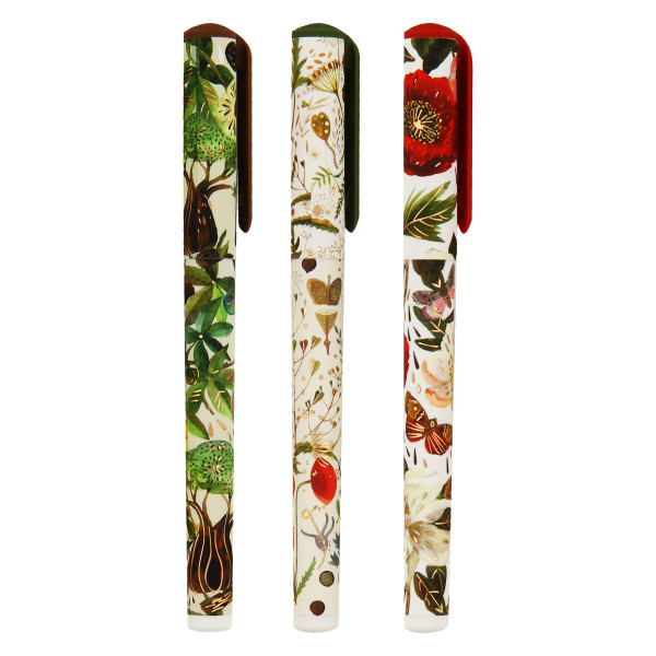 Ручка "Dreamwrite. Flora. Bloom Flowers" шар 0,7мм синяя в подар. тубе