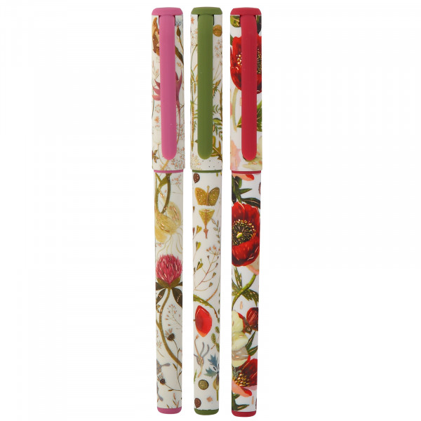 Ручка "Flora. Bloom Flowers" шар 0,7мм масло, синяя