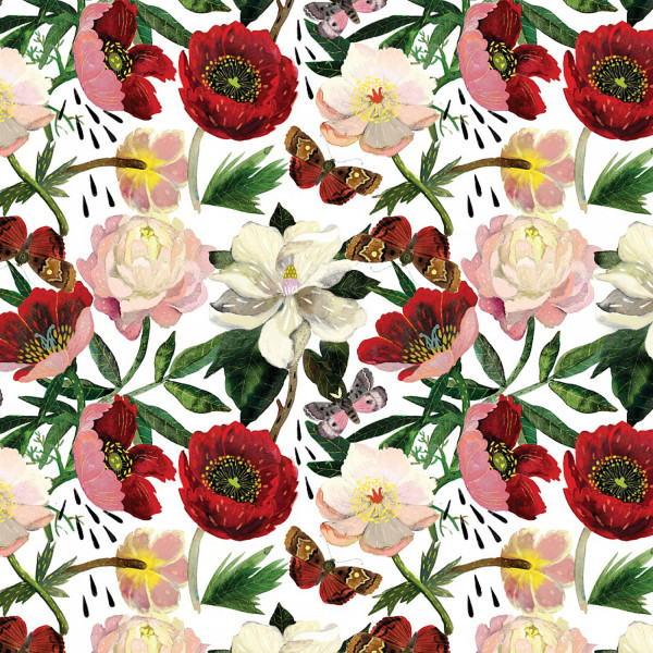 Упаковочная бумага "Flora. Пионы", 70*100см