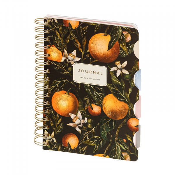 Записная книжка "Art journal" А5 120л на гребне с разделителями"FLORA. РАЙСКИЕ"