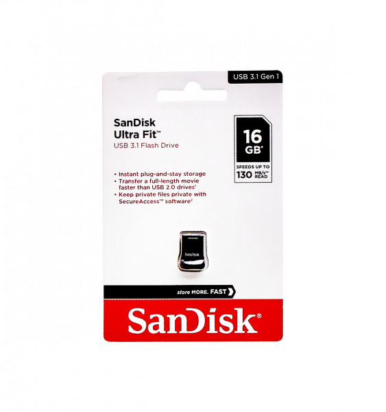 Флеш-память USB 16 Gb SanDisk CZ430 Ultra Fit USB 3.1