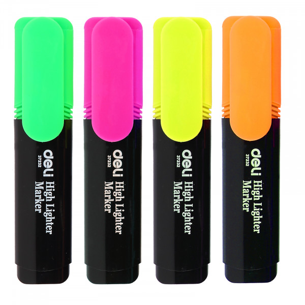 Набор текстовыделителей Deli Delight скошенный 1-5мм 4цв.