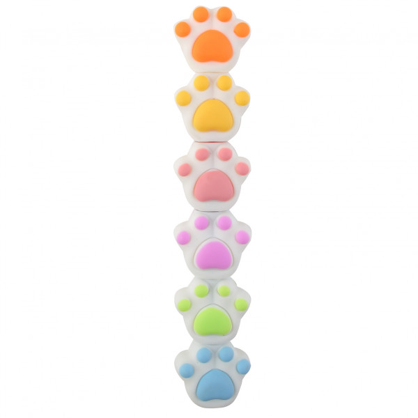 Набор текстовыделителей 5цв. 1-3мм Cat paw