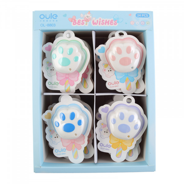 Нож канцелярский 9мм мини Cat claw Oule, европодвес, ассорти