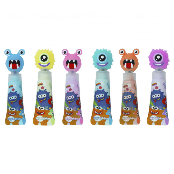 Текстовыделитель 1-5мм Монстрики, ассорти 6в.