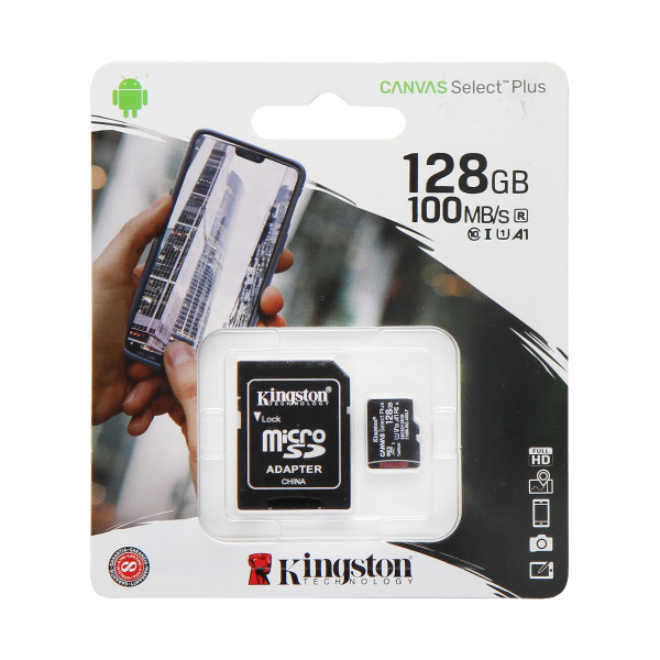 Карта памяти microSDXC 128GB Class 10 UHS-I Canvas Select Plus up to 100MB/s (+SD адаптер) (SDCS2/128GB)