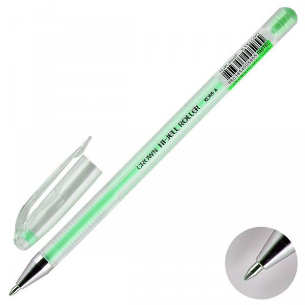 Ручка гелевая пастель зеленая 0.8мм