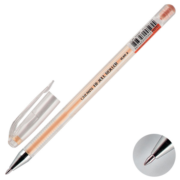 Ручка гелевая пастель оранжевая 0.8мм