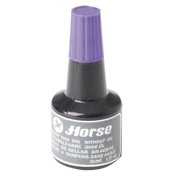 Штемпельная краска 30мл Horse фиолетовая
