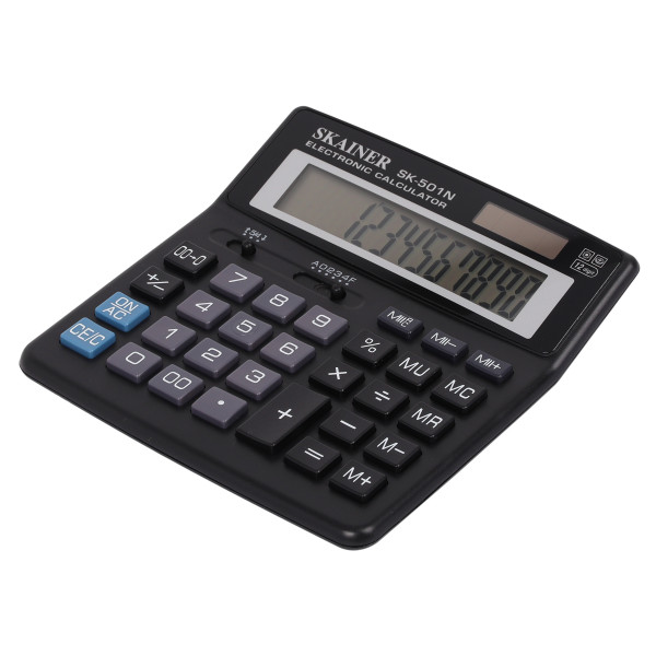 Калькулятор SKAINER SK-501N 12 разряд, 2 питание