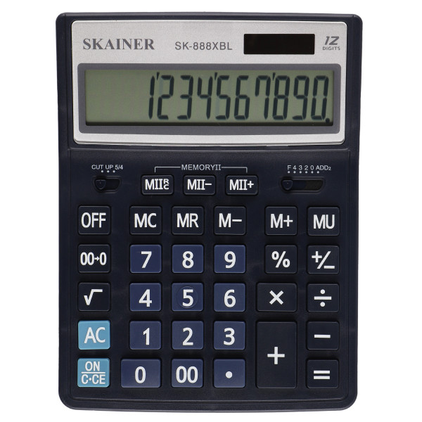 Калькулятор Skainer SK-888 XBL 12 разрядный арт. SK-888XBL