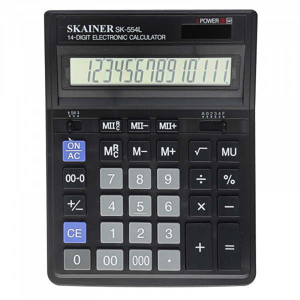 Калькулятор Skainer SK-554L 14 разрядный арт. SK-554L