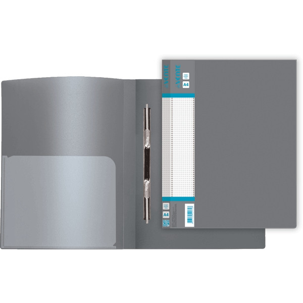 Папка с пруж. скоросшивателем "deVENTE. Daily" А4 600мкм ширина кор 15 мм серая.