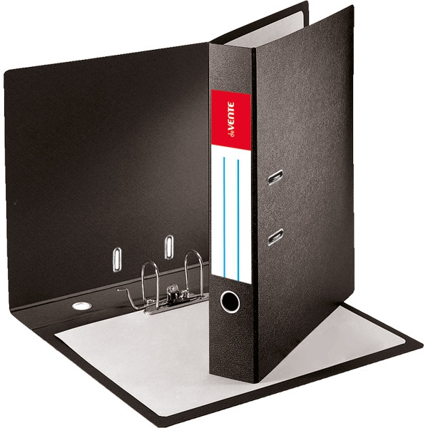 Папка с арочным мех. "DeVente " А3 75мм двусторонний наварной карман,  разобранная, черная