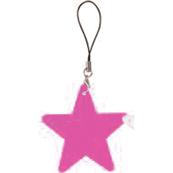 Подвес виниловый "deVENTE. Звезда" 55x55 мм, световозвращ. розовый
