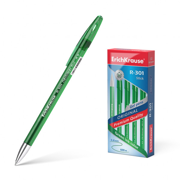 Ручка гелевая R-301 Classic Original 0.5мм зеленая