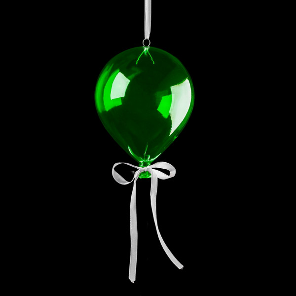 Украшение Воздушный шар зеленый 20см