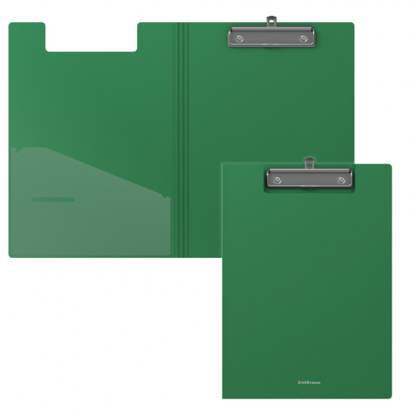 Папка планшет "ErichKrause Matt Classic" с верхним прижимом  зеленый 1/4 арт. ЕК-45983
