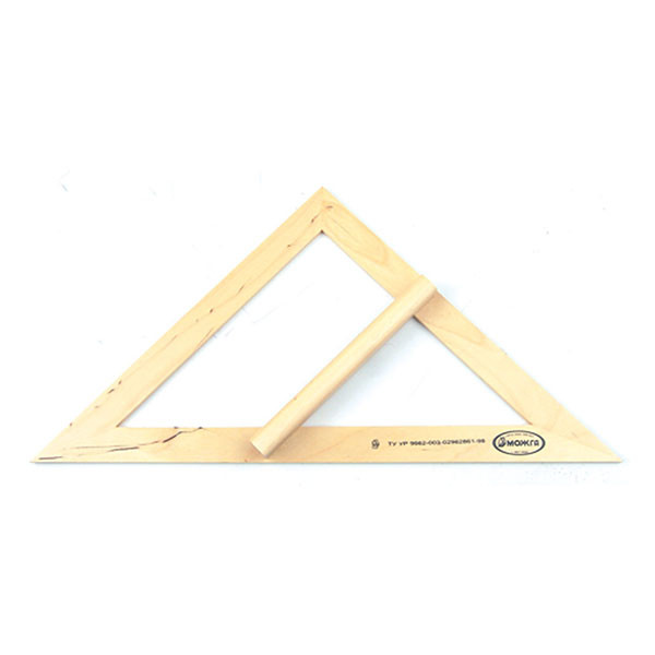 Треугольник для классной доски 30°, 40см деревянный Красная звезда С364