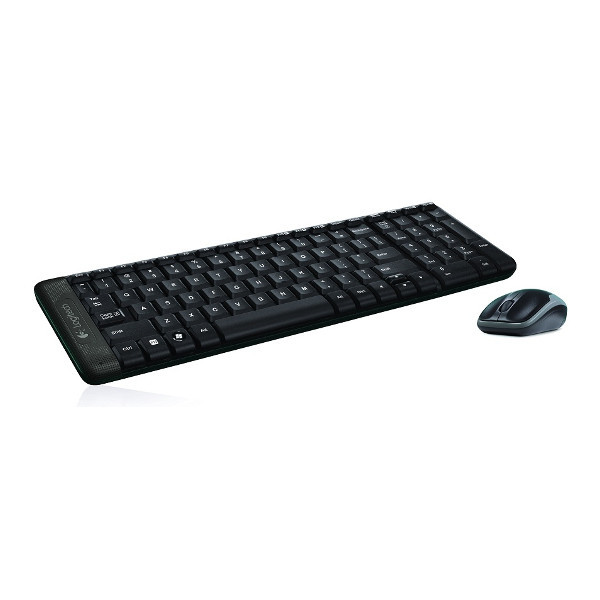 Клавиатура + мышь Logitech MK220 черный, беспроводные