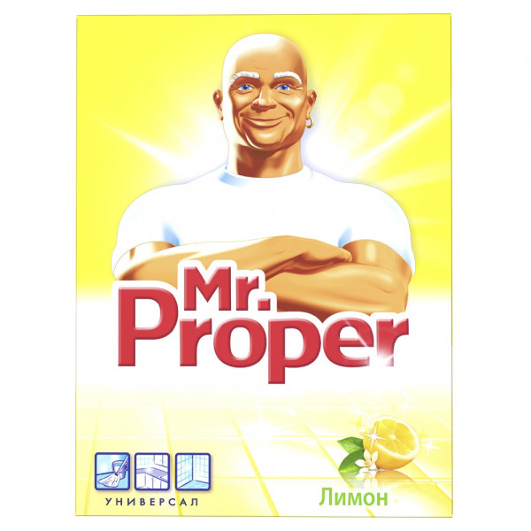 Моющее универсальное средство Мистер Пропер 400гр лимон (порошок) 81701651