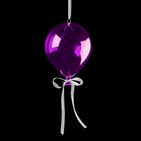 Украшение Воздушный шар фиолетовый  20см