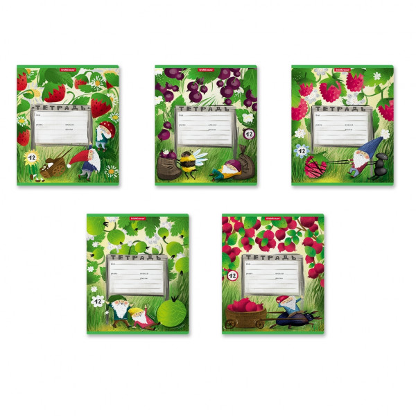 Тетрадь 12л. лин. Erich Krause Гномики